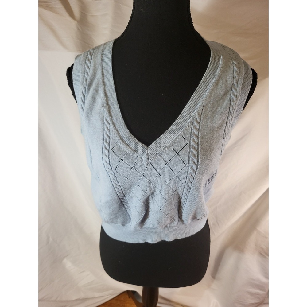 Aritzia Sunday Best Light Blue Vest Size Small